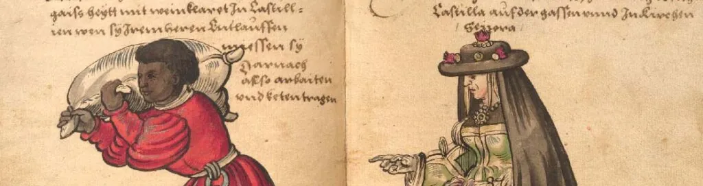 "Trachtenbuch" des Christoph Weiditz (1530-1540), Germanisches Nationalmuseum Nürnberg.